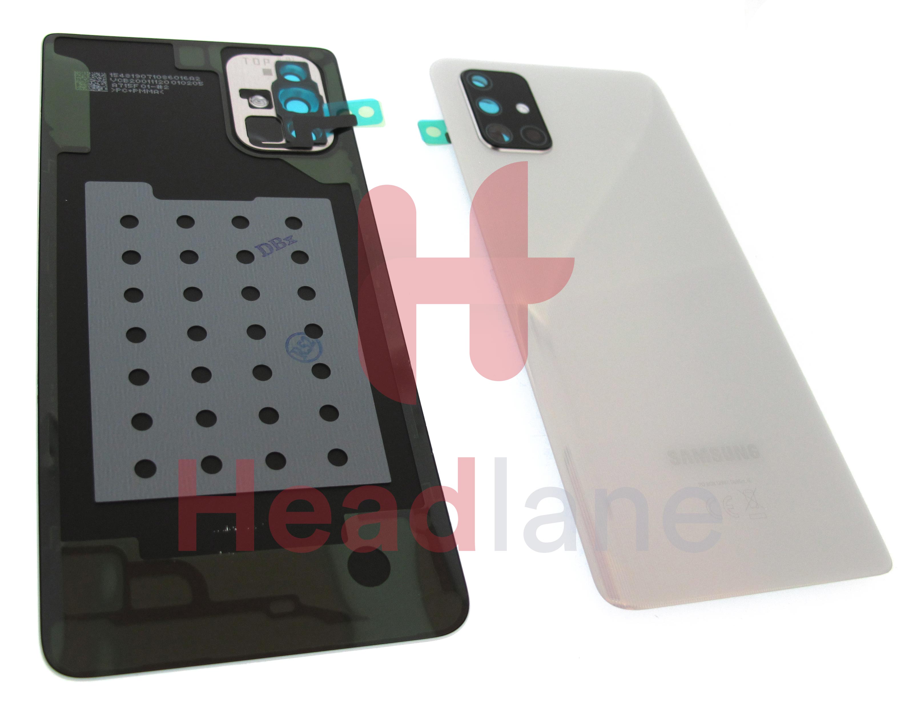 Samsung SMA715 Galaxy A71 Back / Battery Cover Silver GH8222112B